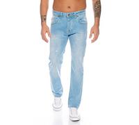 Rock Creek Jean stretch pour homme coupe classique délavé tailles W29 à W44, 38W x 34L