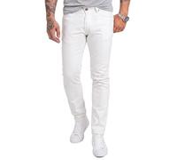 Rock Creek M46 Jean coupe droite (regular) slim stretch pour homme, Blanche-neige, 30W x 30L