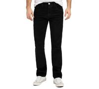 Rock Creek Pantalon en velours côtelé pour homme, coupe droite H-399, Noir , 31W / 32L