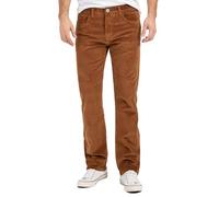 Rock Creek Pantalon en velours côtelé pour homme Regular Fit H-399, terracotta, 31W / 30L