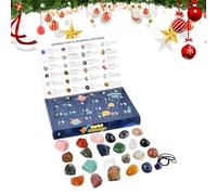 Rock Crystal Christmas Countdown Calendar - advnt calendar 2025 Adult | Crystal Calendars | Holiday Advent Seasonal Gift Box For Geology Lovers, Women, Men, Teens, Boys, Girls, Family, Friends