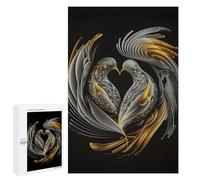 Rock Dove Birds Loving - Puzzle Décoratif, 1000 PCS, Activité Décorative - pour Un Loisir Créatif
