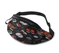 Rock Drum Stand Fanny Pack pour Femmes Hommes Mode Taille Sac Hanche Sac Banane avec Ceinture réglable pour Voyage en Plein air Sport Course à Pied