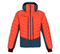 ROCK EXPERIENCE Homme Kavick Padded Jacket, 0740 CHERRY TOMATO+1556 REFLECTING POND, XL EU