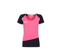 Rock Experience Merlin SS Woman Shirt à Manches Courtes, Rose/Noir, X-Small Femmes