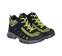 ROCK EXPERIENCE REJF00141 RAINBOW KIDS Hiking shoe Unisex 0208 CAVIAR + 1766 LIME GREEN EU 33