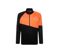 Rock Experience REMC02072-C924 Urus Man Fleece Sweatshirt Homme 0208 Caviar+0615 Persimmon Orange XXL