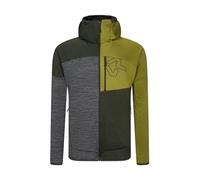 Rock Experience REMC02411-W973 Kobra Hoodie FZ Man Fleece Sweatshirt Homme 1642 Kombu Green+2293 Cardamom Seed+O014 Grey Mel XXL