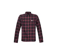 Rock Experience REMS00201 RE.CANAZEI Man T-Shirt Unisex Check Pomegranate+Ebony XL