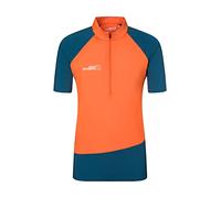 Rock Experience REMT01671 Merlin SS HZ T-Shirt Men's 0630 Flame+1484 Moroccan Blue XL