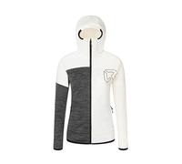 Rock Experience REWC02301-C520 Kobra Hoodie FZ Woman Fleece Sweatshirt Femme 0006 Marshmallow+O014 Grey Melange XXL