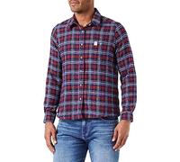 Rock Experience REWS00201 RE.CANAZEI FIT T-Shirt Unisex Check Red-Blue-White XS