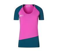 Rock Experience REWT01461 Merlin SS T-Shirt Women's 0834 Super Pink+1484 Moroccan Blue M