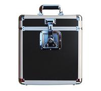 Rock Flight Case 25LP Noir, Valise Porte Vinyle 33T, Noir, Valise Noire