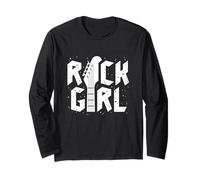 Rock Girls Rock N' Roll Music Illustration Outfit Graphic Manche Longue