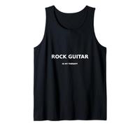 Rock Guitar is My Therapy Design Musicien Blanc Débardeur