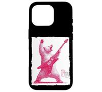 Rock Guitarist Bear Vintage Guitare électrique Cadeau Coque pour iPhone 16 Pro