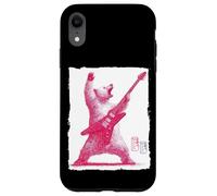 Rock Guitarist Bear Vintage Guitare électrique Cadeau Coque pour iPhone XR