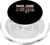 Rock Hard Caulking Services You Got A Hole Let Me Put Calfeutrage PopSockets PopGrip pour MagSafe