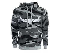 ROCK-IT Apparel I Sweat à Capuche pour Homme I Premium Camouflage Sweatshirts à Capuche I Sweater pour Homme avec Tissu Doux et Logo imprimé [taillesS-5XL] Gris camuflaje XL
