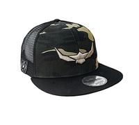 ROCK-IT Apparel Snapback Camouflage Premium Flat Trucker Cap Unisexe Baseball Mesh Casquette Basecap brodée avec Patch et Logo 3D Camo Vert