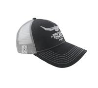 ROCK-IT Apparel Snapback Unisexe Premium Trucker Cap «07» Baseball Mesh Casquette Basecap Plate brodée avec Patch et Logo 3D Gris/Noir