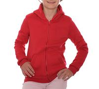 ROCK-IT Apparel® Veste Unisexe à Capuche pour Enfants avec Zip Chandail à Capuche pour Filles et garçons Tailles 98-164 Color Rouge 158/164