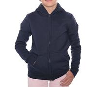 ROCK-IT Apparel® Veste Unisexe à Capuche pour Enfants avec Zip Chandail à Capuche pour Filles et garçons Tailles 98-164 Color Navy Bleu 122/128
