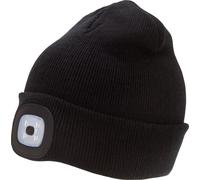 Rock Jock Casquette lumineuse unie à LED, rechargeable HA640 (taille unique) (Noir)