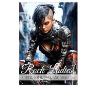 ROCK LADIES Cyber, goth, punk and more (Wall Calendar 2026 DIN A2 portrait), CALVENDO 12 Month Wall Calendar: Not just music, but a lifestyle
