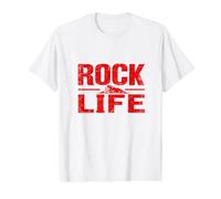 Rock Life Gibraltar Design Vieilli Vintage T-Shirt Graphique avec Valeur
