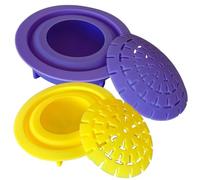 Rock molds for Making Art Stones with Dome Stencils - Design #2 and #3 - Happy Dotting Company - Smooth Rocks for Painting - DIY Painting - Dotting Mandala Art - Stone Crafts Painting - Silicone Mold