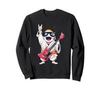 Rock Monk Guitariste électrique Kawaii Anime Cartoon Performer Sweatshirt