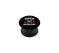 Rock Music Guitar Heavy Vintage Rock Never Dies PopSockets PopGrip Adhésif
