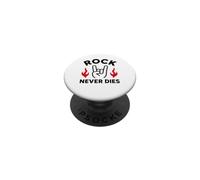 Rock Music Guitar Heavy Vintage Rock Never Dies PopSockets PopGrip Adhésif