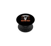 Rock Music Guitar Heavy Vintage Rock Never Dies PopSockets PopGrip Adhésif
