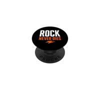Rock Music Guitar Heavy Vintage Rock Never Dies PopSockets PopGrip Adhésif