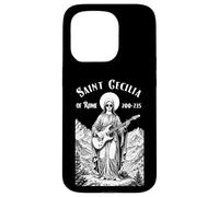 Rock Music Patron Saint Cecilia Guitare électrique Guitariste Coque pour iPhone 15 Pro