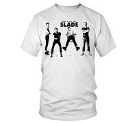 Rock Music There is Only One Unisex Cotton T-Shirt Slade Dave Hill Noddy Holder WhiteLargeWhiteL