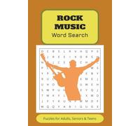 Rock Music: Word Search Puzzles with Easy to Read Print all about Rock Music | 6x9 inches, 110 pages | 50 + Puzzles ... Gift for Vacations and Holidays