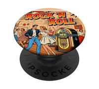 Rock 'N Roll Friday Night Dance des années 50 PopSockets PopGrip Adhésif