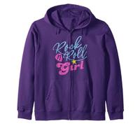 Rock N Roll Girl Darla Rock and Roll Chemise pour Fille Violet Sweat à Capuche