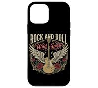 Rock N Roll Guitare électrique Rock Band Guitariste Heavy Metal Coque pour iPhone 12 Mini