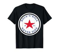 Rock N Roll Never Dies Rock and Roll all Star Musik T-Shirt