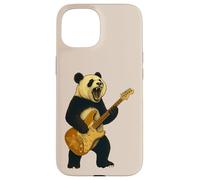 Rock n Roll Panda Ours Jouant de la Guitare Électrique Musique Art Coque pour iPhone 15