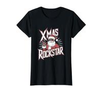 Rock n Roll Père Noël Rockstar Noël T-Shirt Graphique avec Valeur