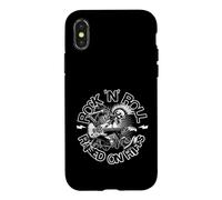 Rock N Roll Raised on Riffs Punk Guitar Energy Coque pour iPhone X/XS