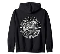 Rock N Roll Raised on Riffs Punk Guitar Energy Sweat à Capuche