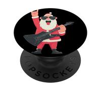 Rock N Roll Santa Lunettes de Soleil à Bascule pour Guitare électrique PopSockets PopGrip Adhésif