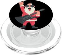 Rock N Roll Santa Lunettes de Soleil à Bascule pour Guitare électrique PopSockets PopGrip pour MagSafe